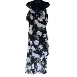 Chelsea 28 off the shoulder floral wrap dress size x1